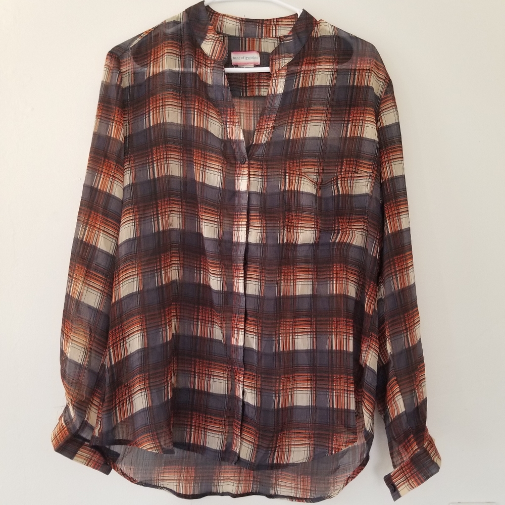 Band of Gypsies Sheer Blouse Small